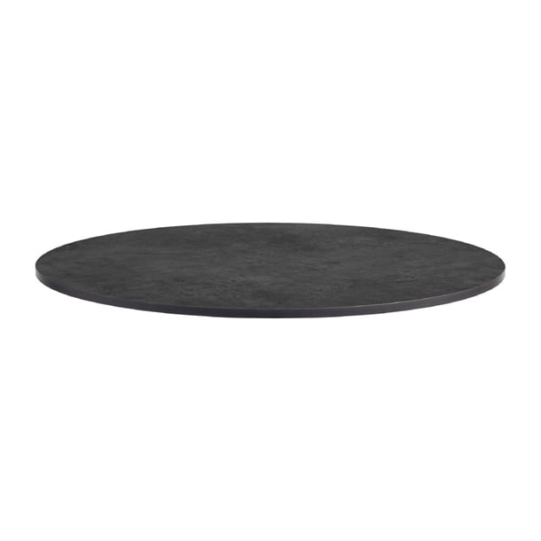 Extrema Round Metallic Anthracite Table Top 900mm - HS679 Solid Colour Table Tops Everyday