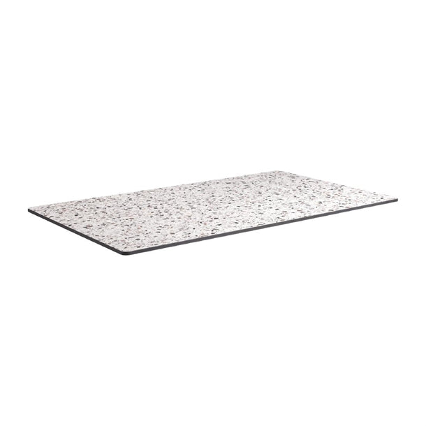 Extrema Rectangular Mixed Terrazzo Table Top 1190x690mm - HS681 Stone Effect Table Tops Everyday