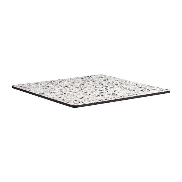 Extrema Square Mixed Terrazzo Table Top 600x600mm - HS682 Stone Effect Table Tops Everyday