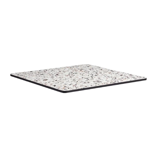 Extrema Square Mixed Terrazzo Table Top 690x690mm - HS684 Stone Effect Table Tops Everyday