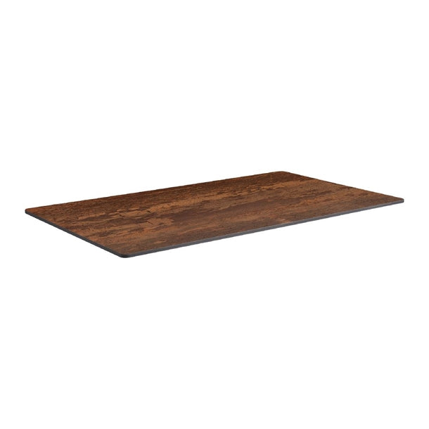Extrema Rectangular Vintage Copper Table Top 1190x690mm - HS699 Wood Effect Table Tops Everyday