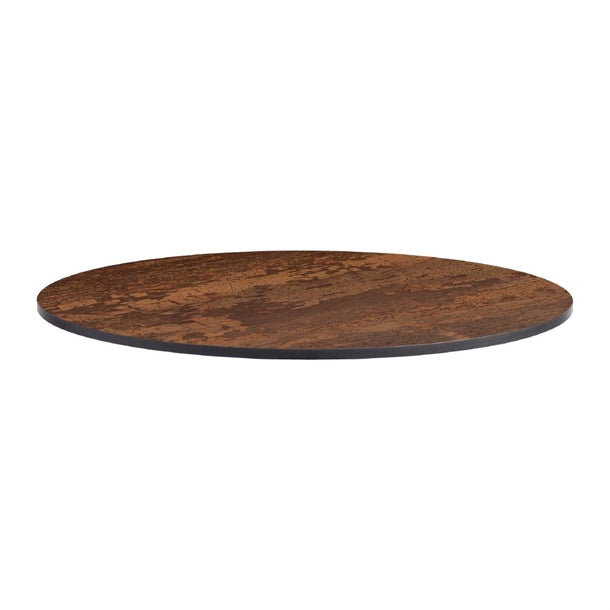Extrema Round Vintage Copper Table Top 600mm - HS704 Wood Effect Table Tops Everyday