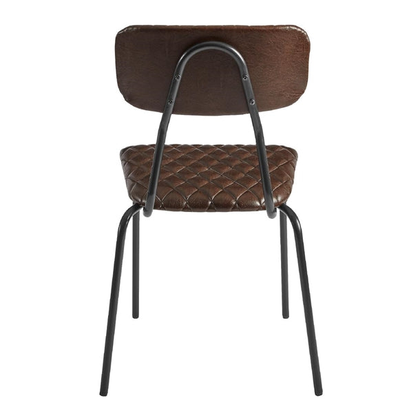 Kara Side Chair Vintage Brown (Pack of 2) - HS744 Upholstered Dining Chairs Everyday