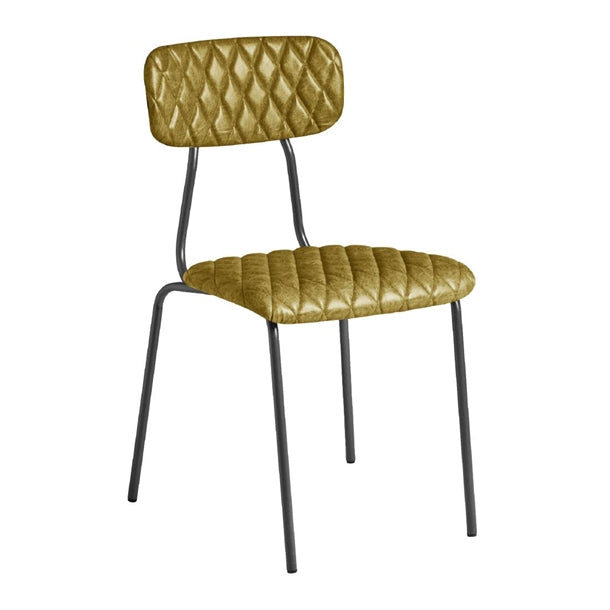 Kara Side Chair Vintage Gold (Pack of 2) - HS745 Upholstered Dining Chairs Everyday