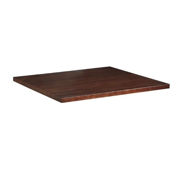 Solid Ash Dark Walnut Square Table Top 700x700mm - HS772 Wood Effect Table Tops Everyday