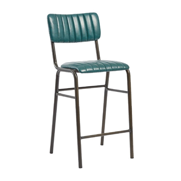 Tavo Stacking Mid Bar Stool Vintage Teal (Pack of 2) - HS794 All Stools Everyday