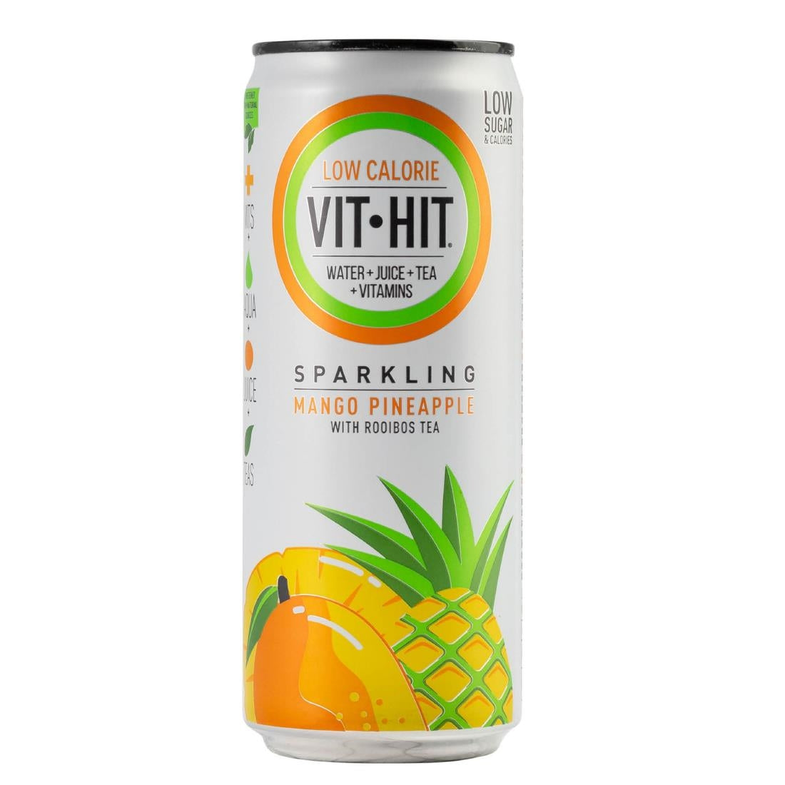 VITHIT Sparkling Mango & Pineapple Vitamin Water 330ml (Pack of 12) - HS820 VITHIT