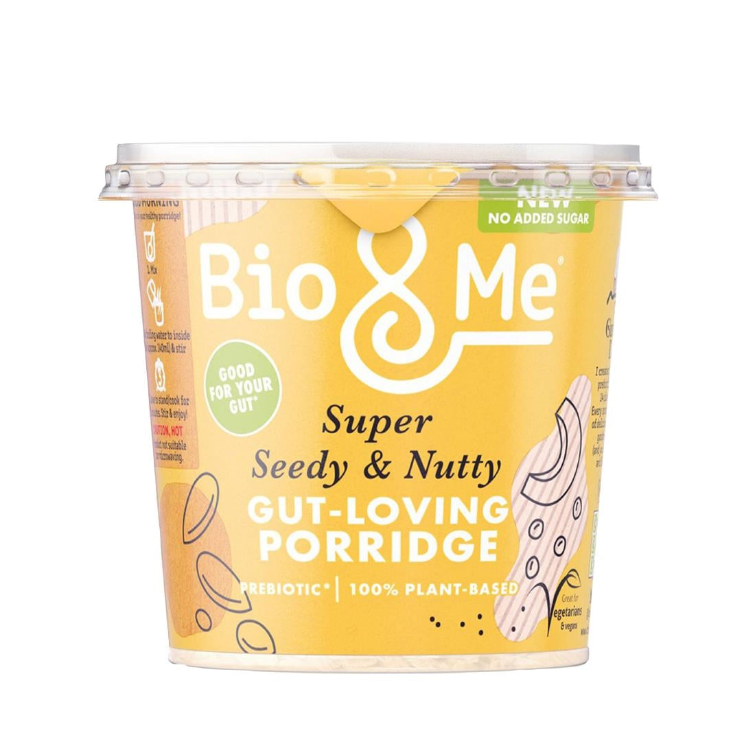 Bio&Me Super Seedy & Nutty Porridge Pots 58g (Pack of 8) - HS840 Bio & Me