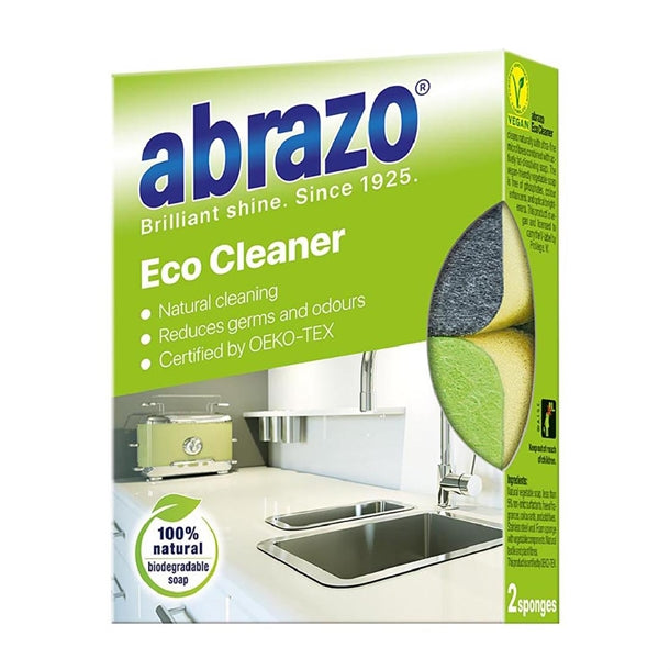 Abrazo Eco Cleaner Sponges (Pack of 2) - HS958 Abrazo