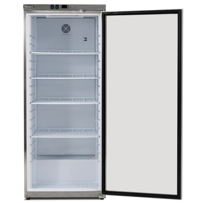 Blizzard Single Glass Door Stainless Steel Upright Refrigerator - HSG60 Refrigeration Uprights - Single Door Blizzard
