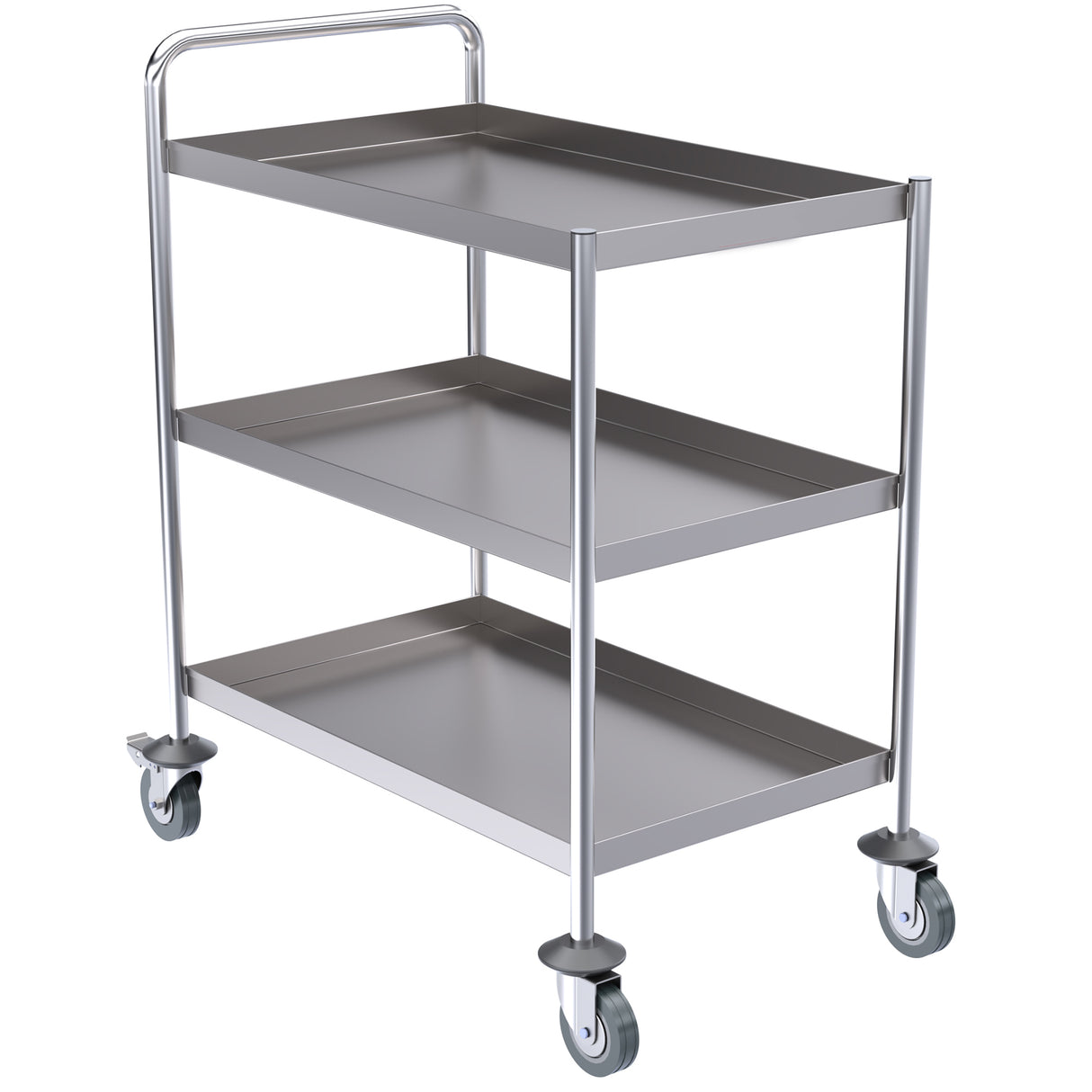 Hallco Serving Trolley 3 Tier Stainless Steel | HST3 Stainless Steel Dining Trolley Hallco
