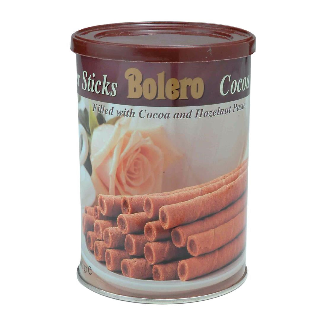 Bolero Cocoa/Hazelnut Wafer Sticks Tin 400g - HT335 Bolero Chocolate