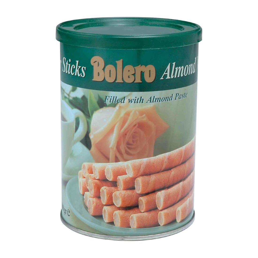 Bolero Almond Wafer Sticks Tin 400g - HT337 Bolero Chocolate