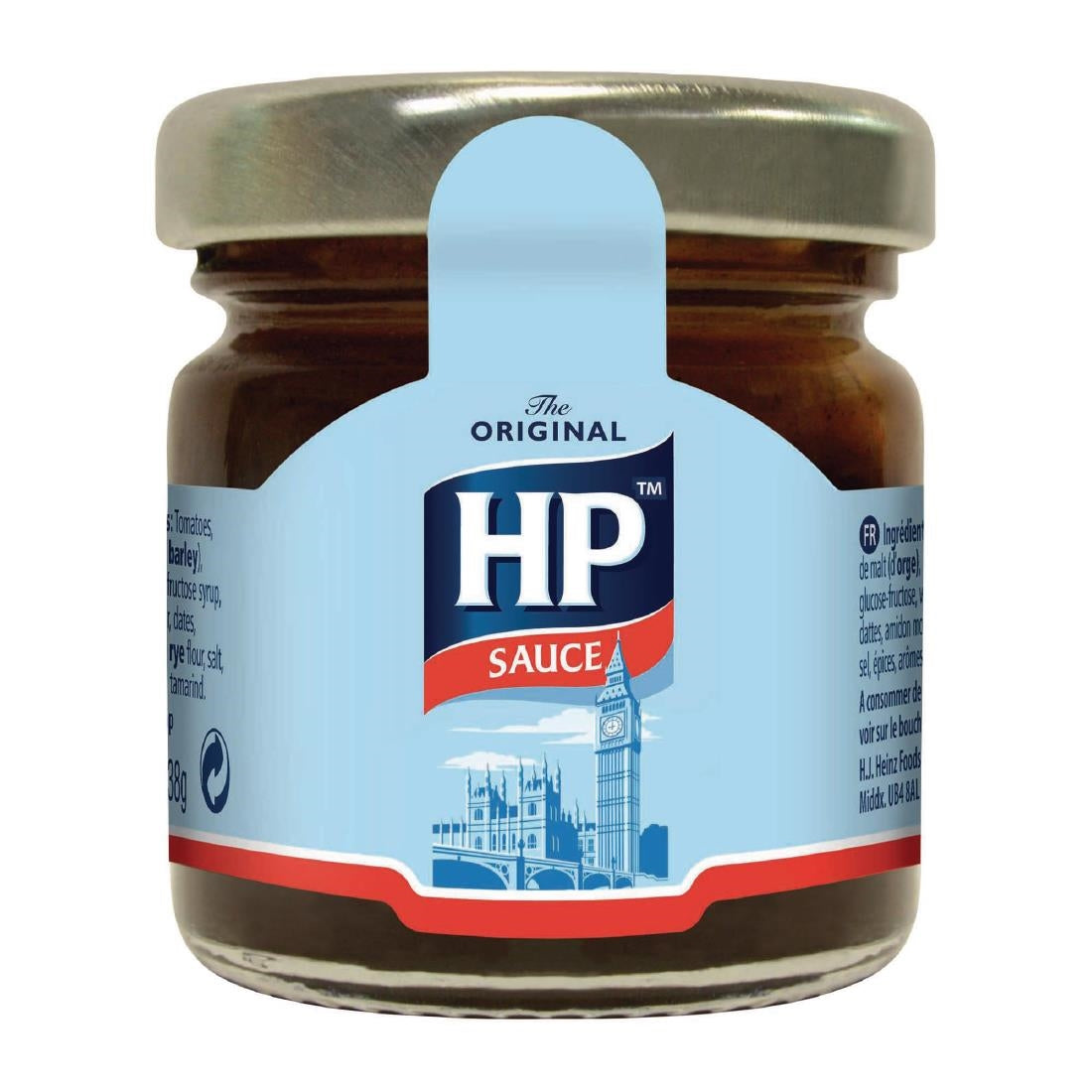 HP Sauce Mini Glass Jars 33ml (Pack of 80) - HT405 Heinz