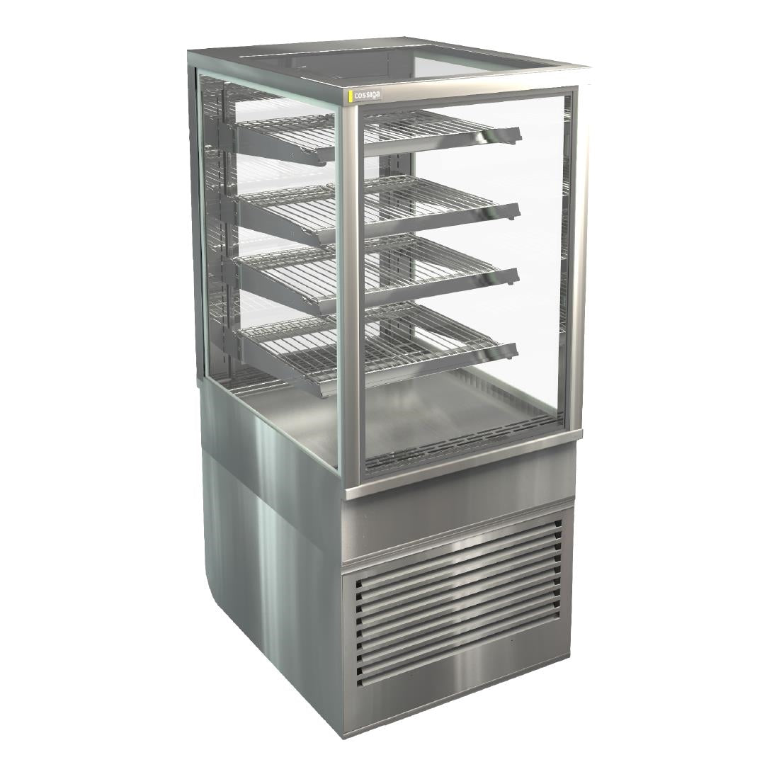 Cossiga Heated Freestanding Display Solid Front Glass w/Rear Sliding Doors 600mm - HT512 Cossiga