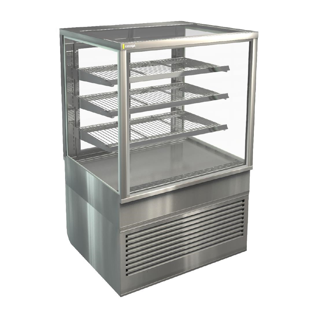 Cossiga Tower BTG Ambient Freestanding Multideck Display w/Rear Sliding Doors 600mm - HT518 Cossiga