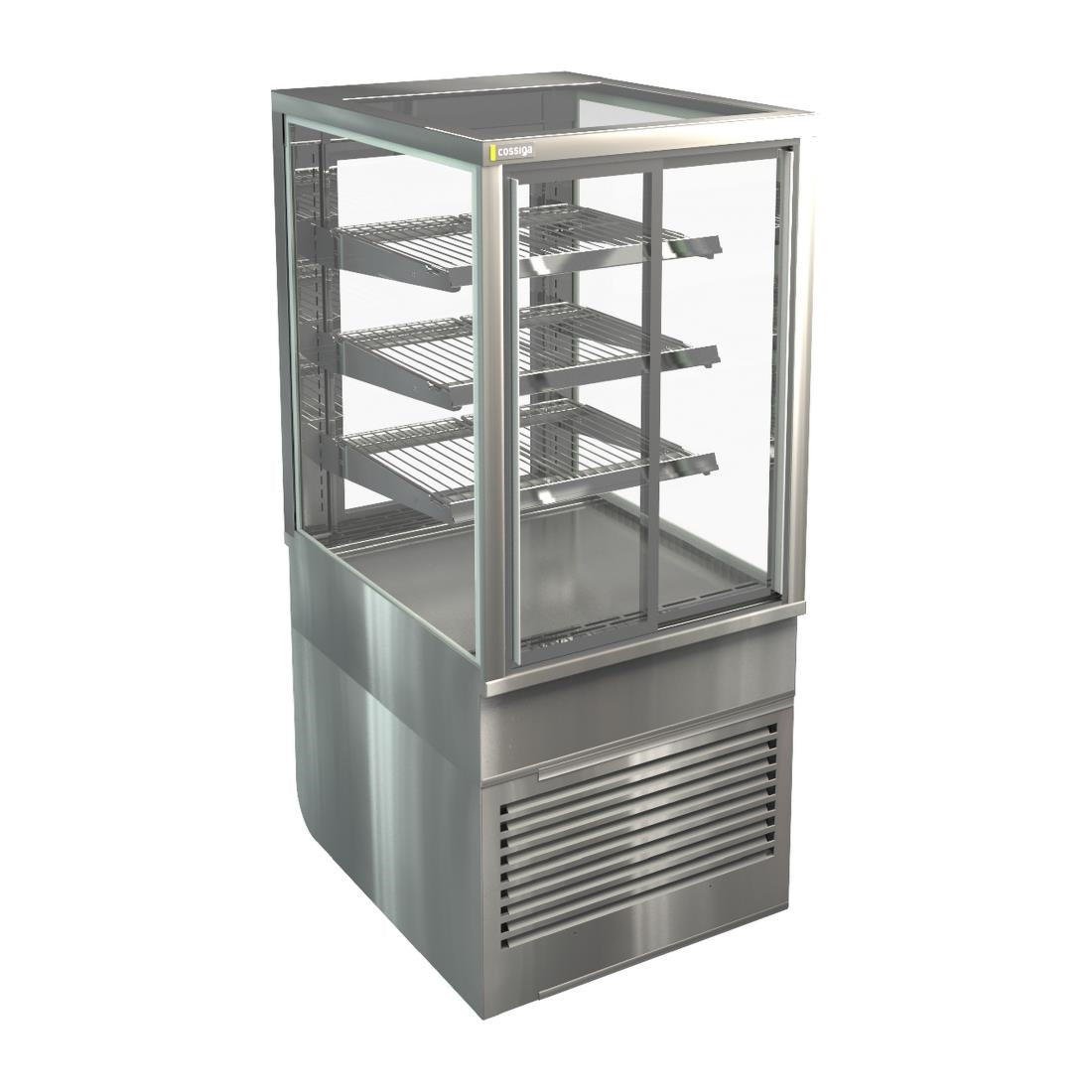 Cossiga Tower BTG Ambient Freestanding Multideck Display w/Front & Rear Sliding Doors 600mm - HT519 Cossiga