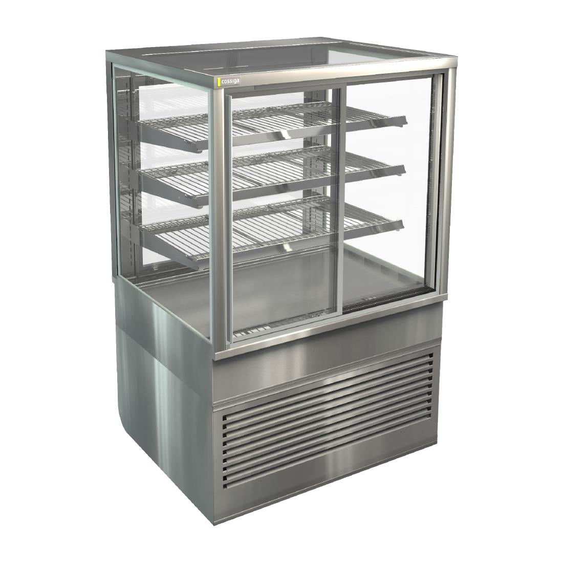 Cossiga Tower BTG Ambient Freestanding Multideck Display w/Front & Rear Sliding Doors 900mm - HT521 Cossiga