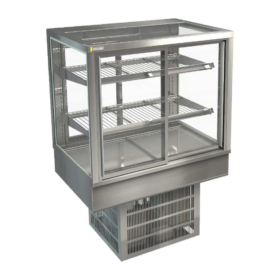 Cossiga Tower STG Refrigerated Drop-in Display w/Sliding Front & Rear Doors 900mm - HT570 Cossiga