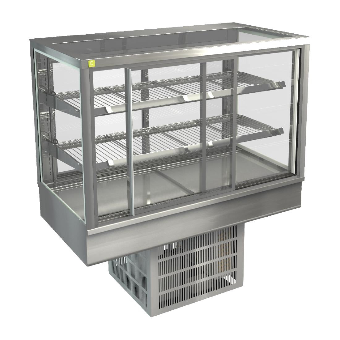 Cossiga Tower STG Refrigerated Drop-in Display w/Sliding Front & Rear Doors 1200mm - HT572 Cossiga
