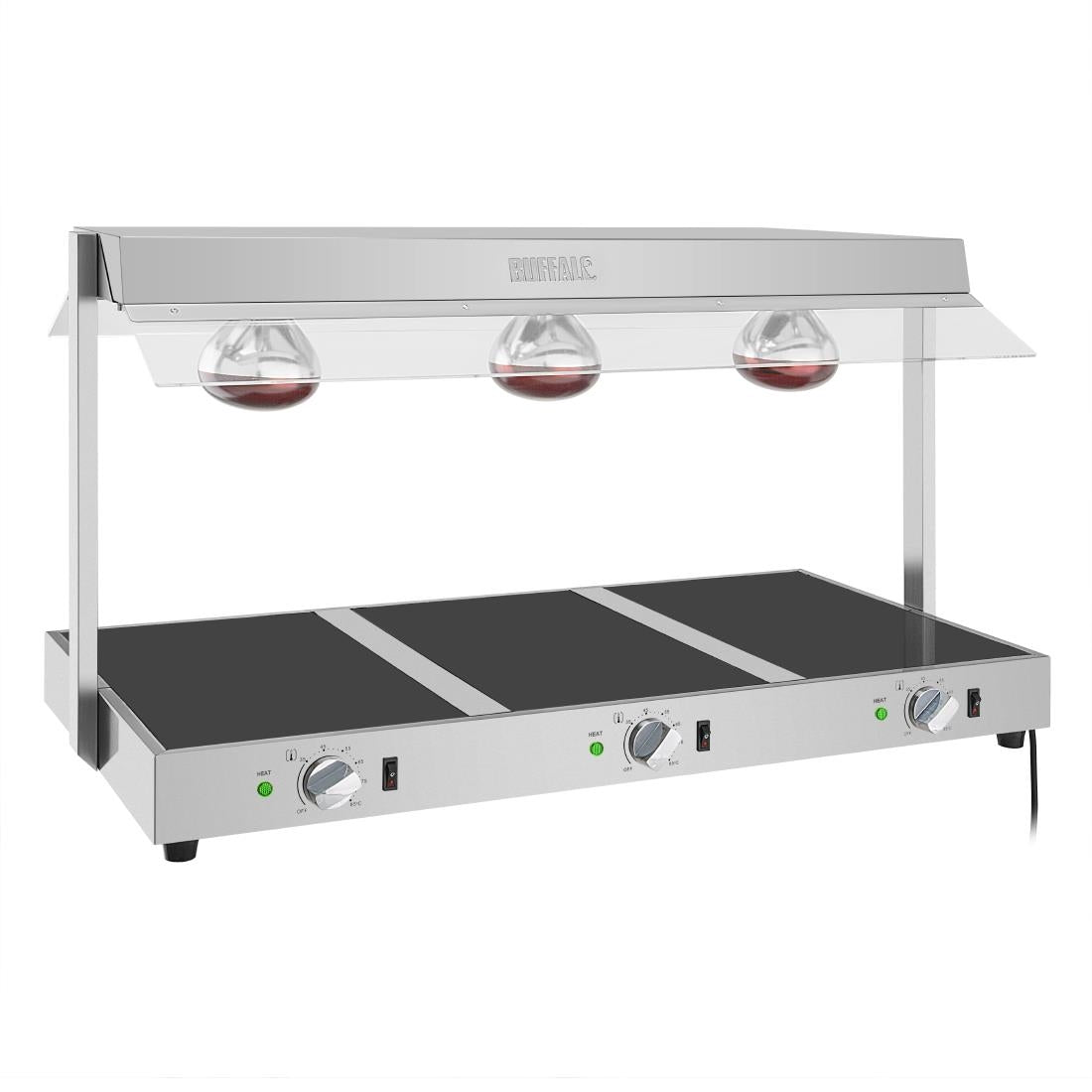 Buffalo Food Warmer with Gantry 3x GN 1/1 - HT761 Buffalo