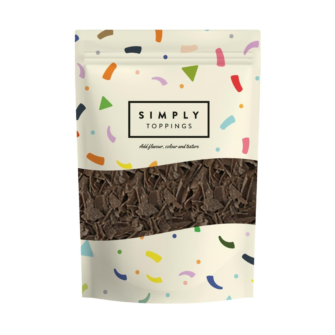 Simply Toppings Milk Chocolate Flakes 300g - HT866 Simply