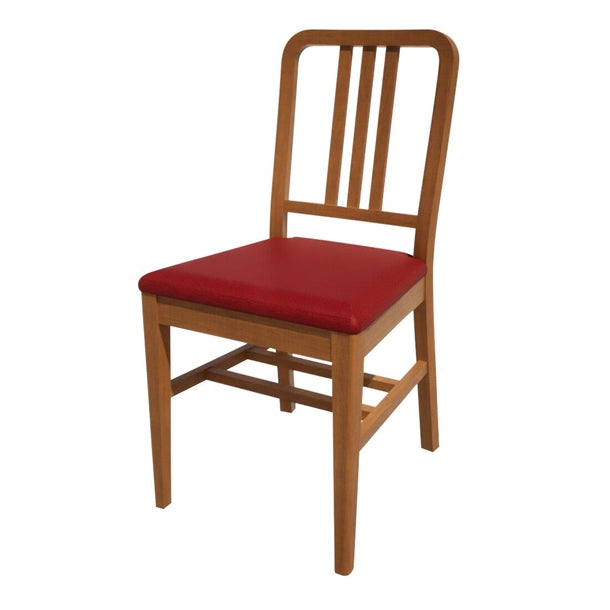 Bolero Bespoke Vicky Side Chair in Red/Oak - HT911 All Chairs Bolero Bespoke