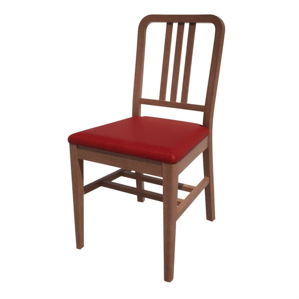 Bolero Bespoke Vicky Side Chair in Red/Walnut - HT912 All Chairs Bolero Bespoke