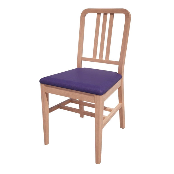 Bolero Bespoke Vicky Side Chair in Blue/Beech - HT915 All Chairs Bolero Bespoke