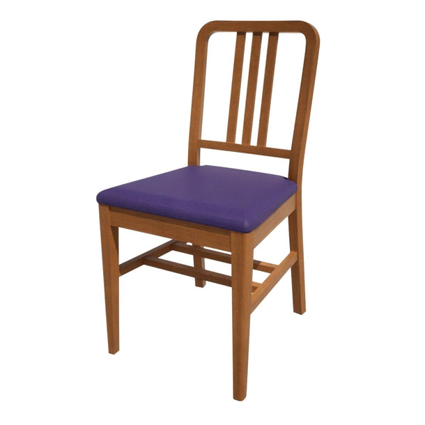 Bolero Bespoke Vicky Side Chair in Blue/Oak - HT916 All Chairs Bolero Bespoke