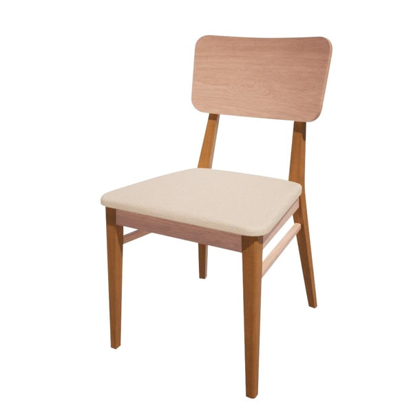 Bolero Bespoke Brenda Side Chair in Cream/Oak - HT926 All Chairs Bolero Bespoke