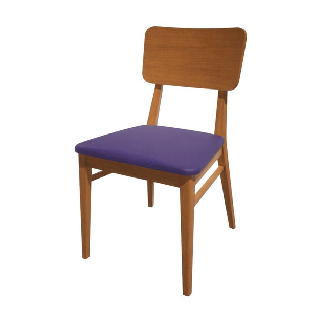 Bolero Bespoke Brenda Side Chair in Blue/Oak - HT941 All Chairs Bolero Bespoke