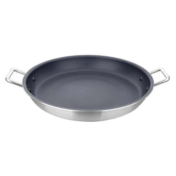 Vogue Aluminium Non-stick Teflon Platinum Plus Paella Pan 35cm - HT990 Vogue