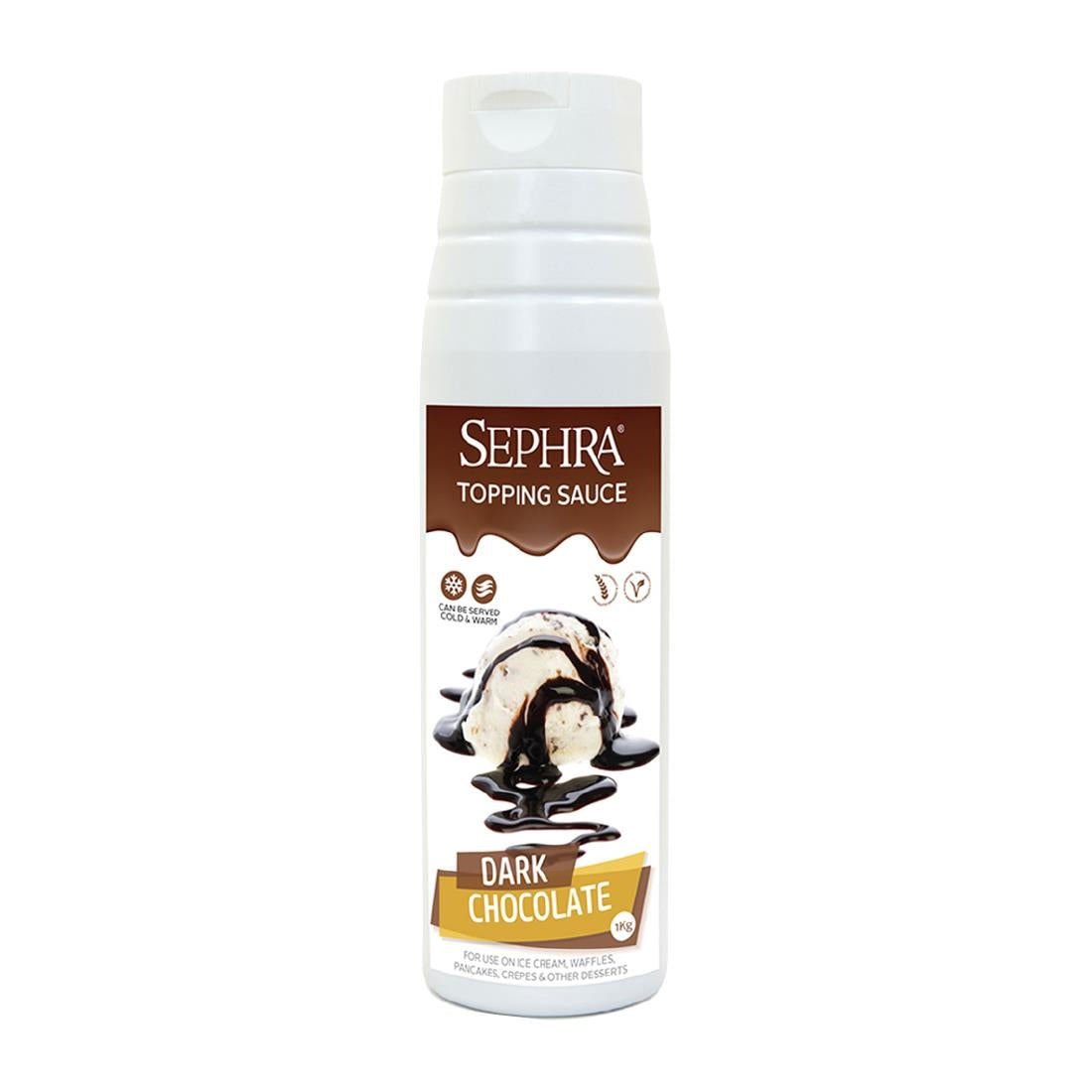 Sephra Dark Chocolate Topping Sauce 1kg - HU116 Sephra