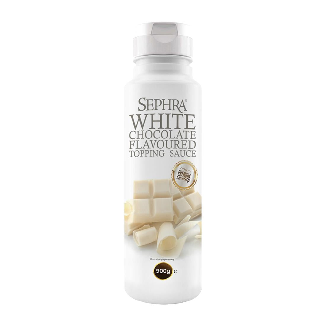 Sephra White Chocolate Topping Sauce 900g - HU126 Sephra