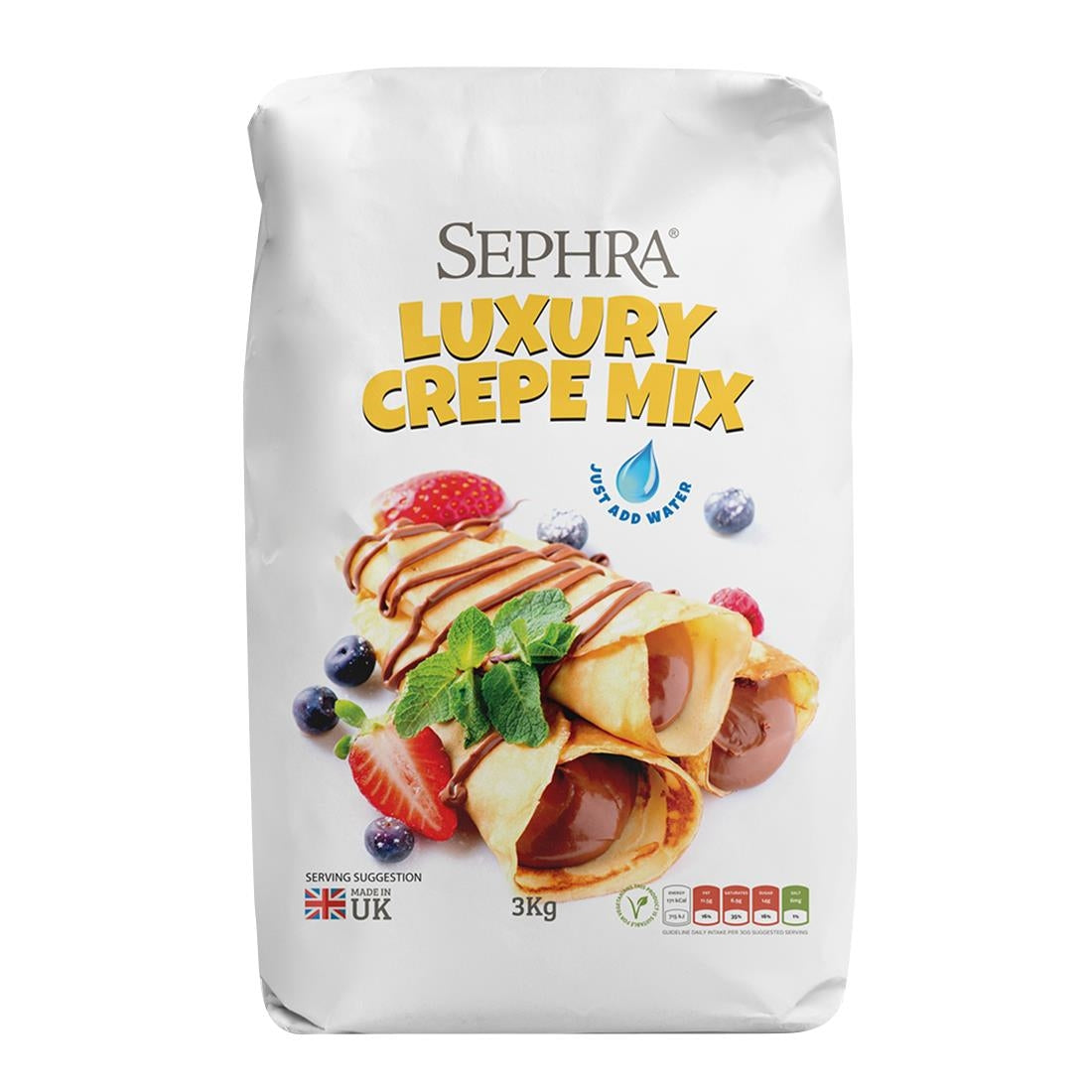 Sephra Crepe Mix 3kg (Pack of 4) - HU127 Sephra