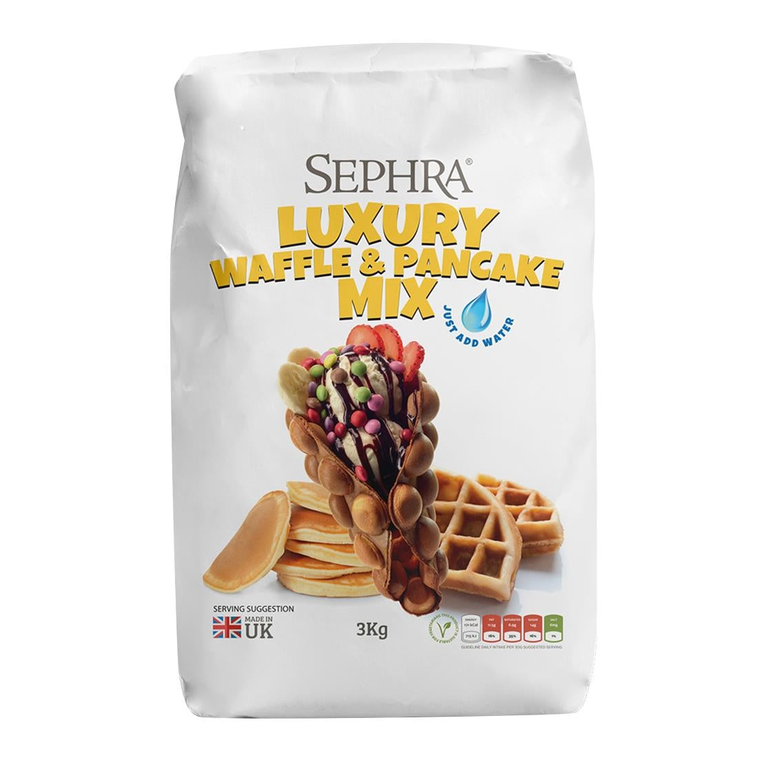 Sephra Waffle and Pancake Mix 3kg (Pack of 4) - HU128 Sephra