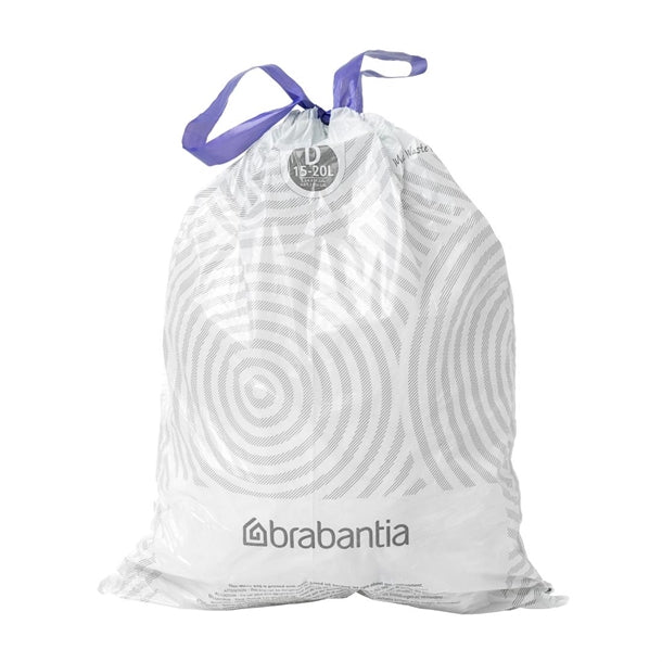 Brabantia PerfectFit Bin Bags D 15-20 Litre (Pack of 40) - HU180 Brabantia
