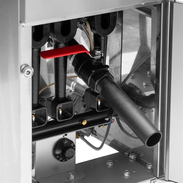 Buffalo Twin Basket Single Tank Freestanding Gas Fryer 28Ltr - HU199 Freestanding Gas Fyers Buffalo