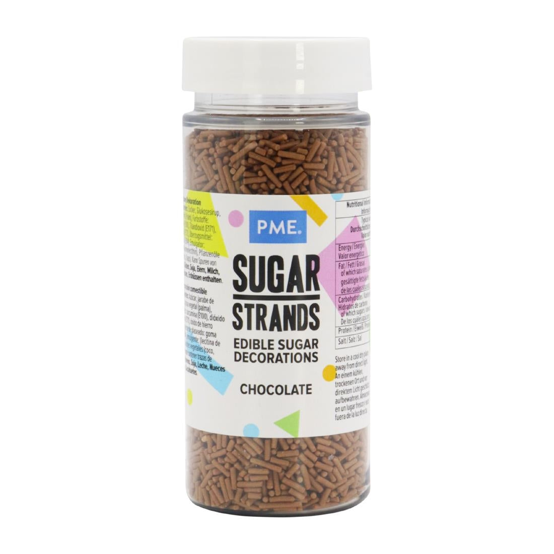 PME Chocolate Sugar Strands 80g - HU225 PME