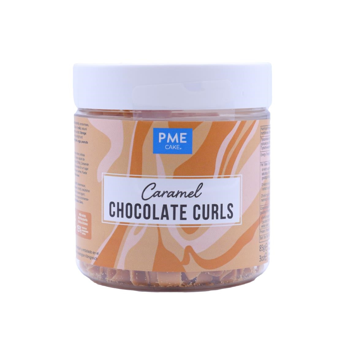 PME Chocolate Curls Caramel 85g - HU285 PME
