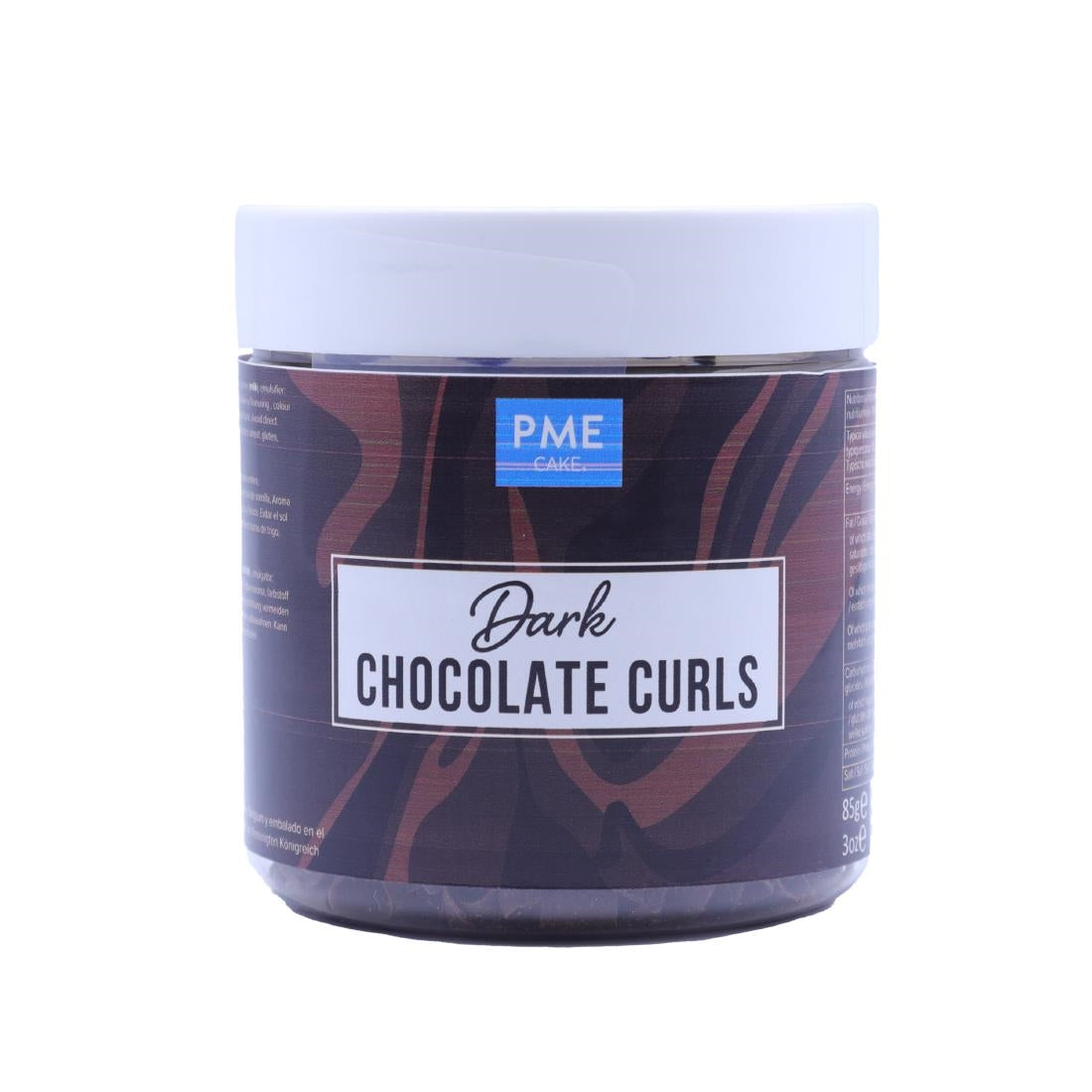 PME Chocolate Curls Dark Chocolate 85g - HU286 PME