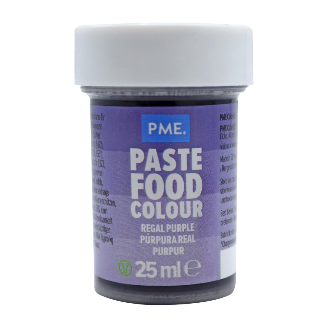 PME Concentrated Paste Food Colour - Regal Purple 25g - HU321 PME