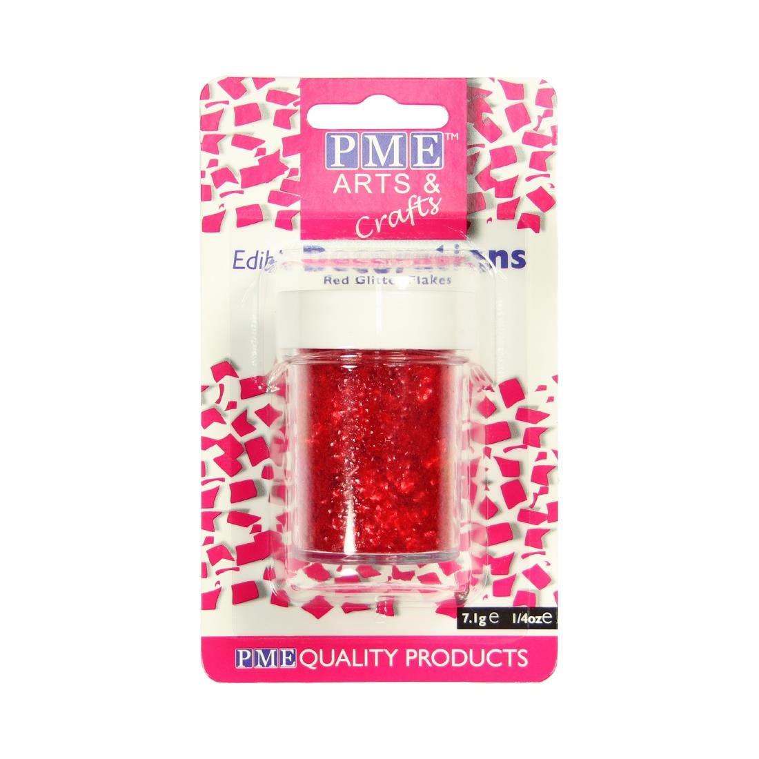 PME Glitter Flakes 7.1g - Red - HU326 PME