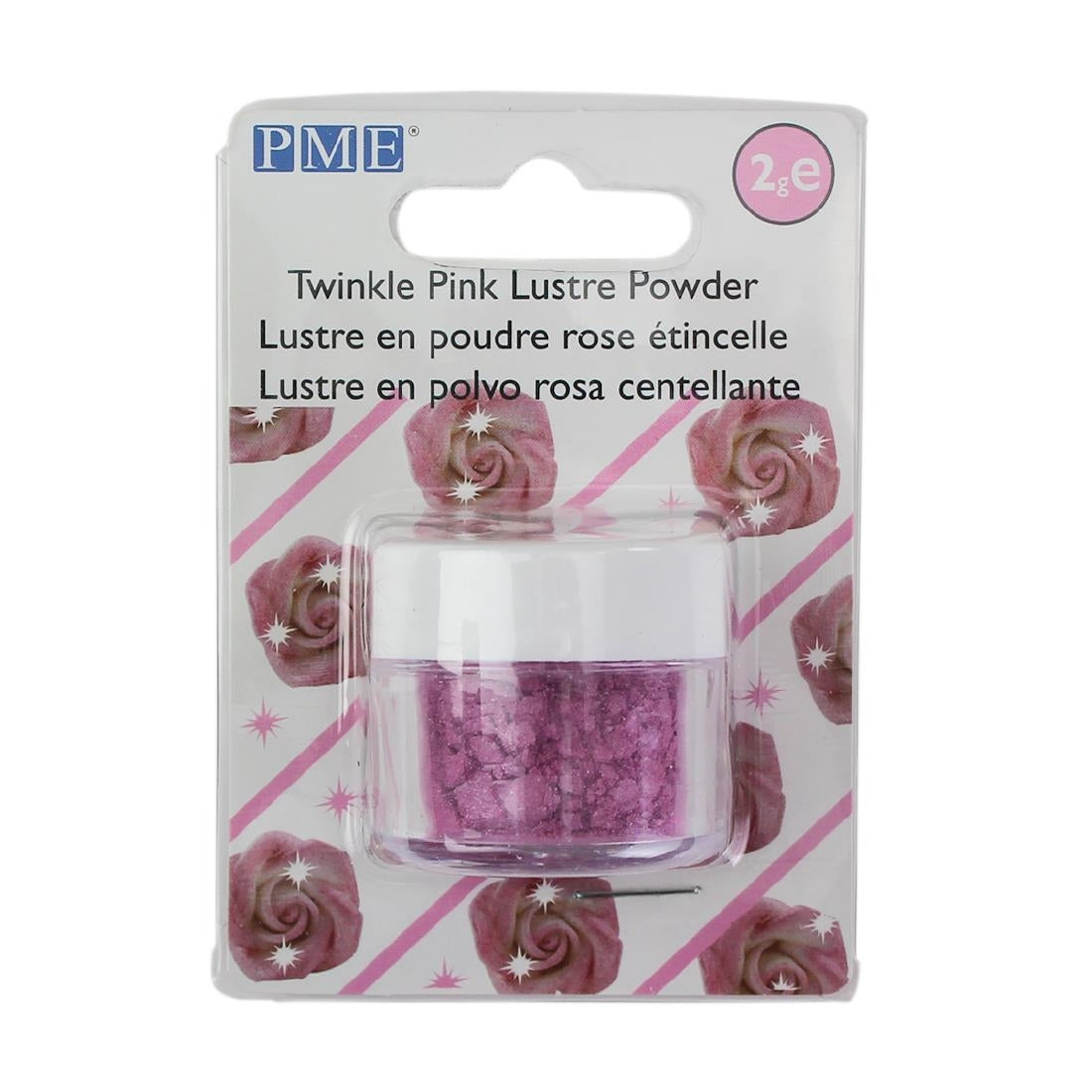 PME Lustre Colours Twinkle Pink 2g - HU346 PME
