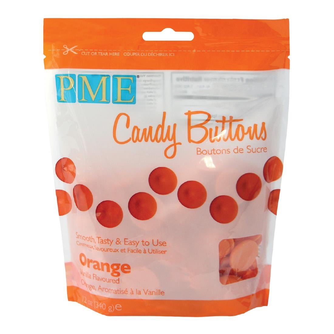 PME Candy Buttons Orange 340g - HU352 PME