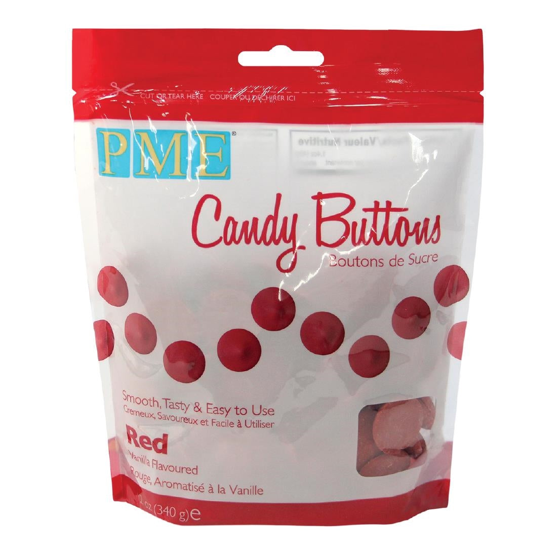 PME Candy Buttons Red 340g - HU354 PME