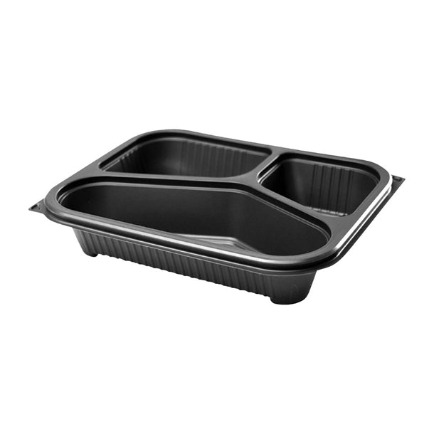Faerch Hot Deli Deluxe 3 Compartment Takeaway Containers (Pack of 365) - HU386 Takeaway Food Containers Faerch