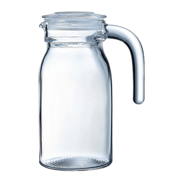 Arcoroc Spring Jugs with Glass Lid 750ml (Pack of 6) - HW275 Jugs, Pitchers, Decanters & Carafes Arcoroc
