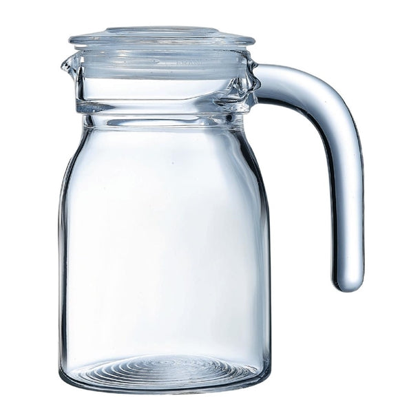 Arcoroc Spring Jugs with Glass Lid 500ml (Pack of 12) - HW277 Jugs, Pitchers, Decanters & Carafes Arcoroc